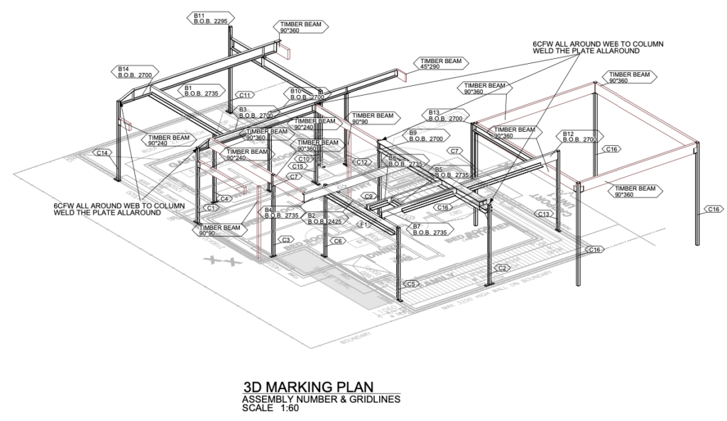 staren Vietnam steel shop drawing