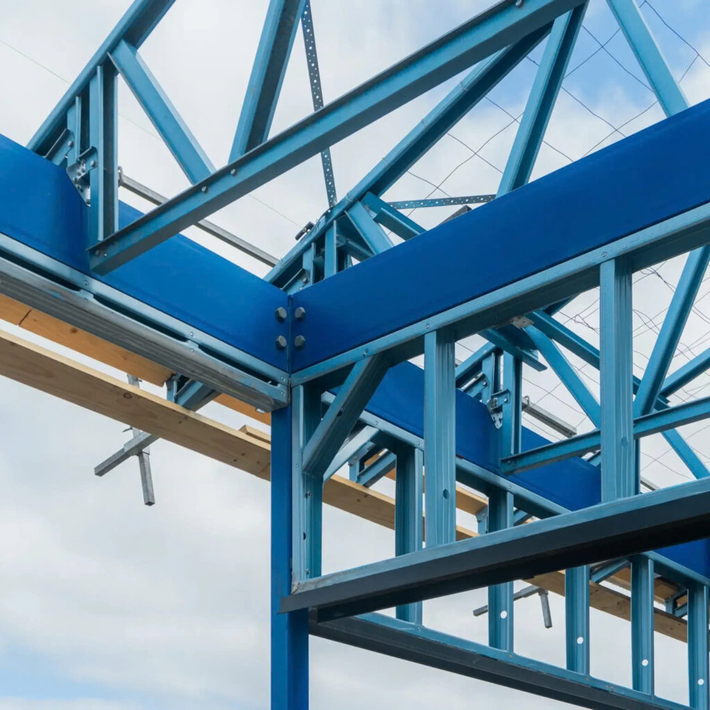 Light gauge steel framing system in residential house